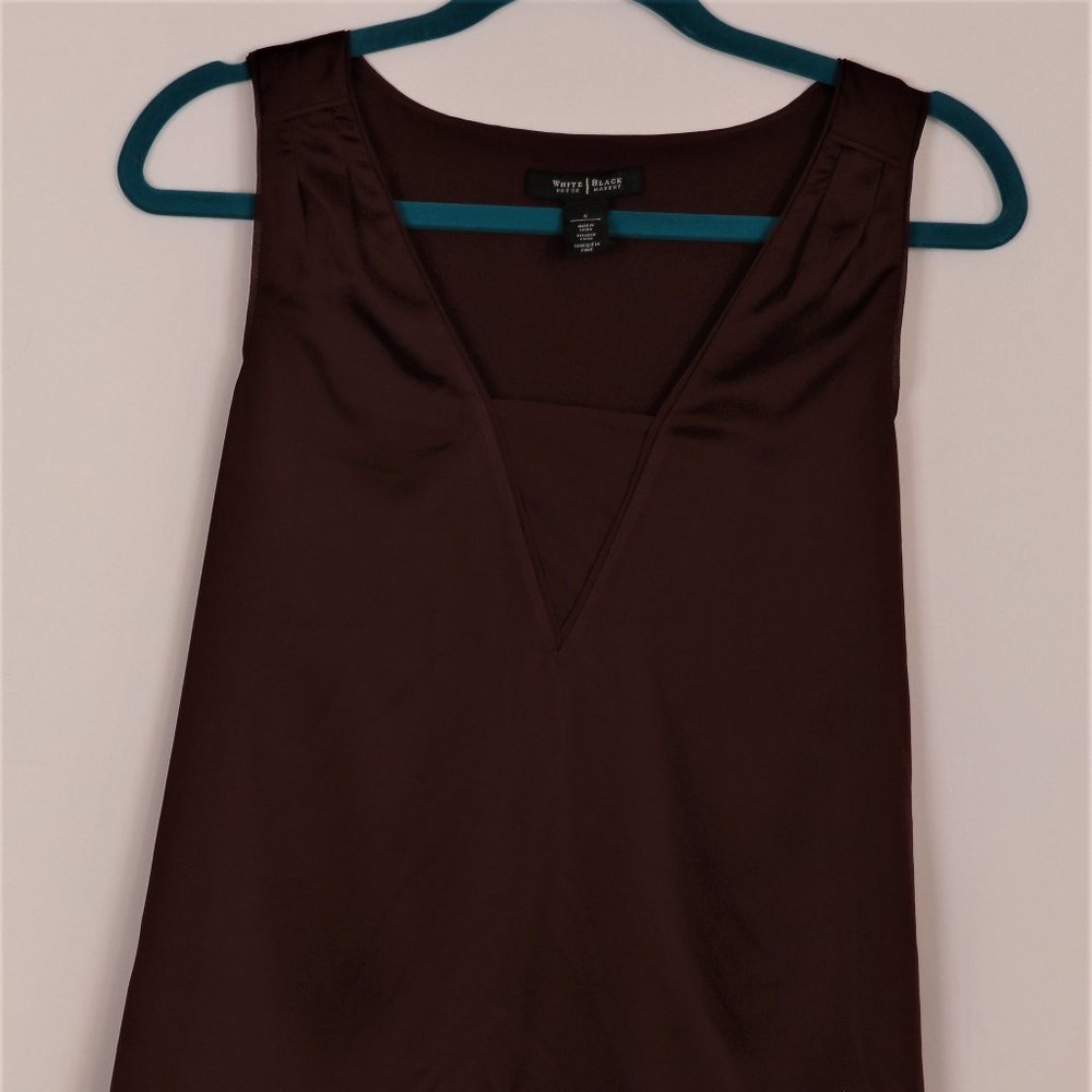 White House/Black Market Maroon Blouse
